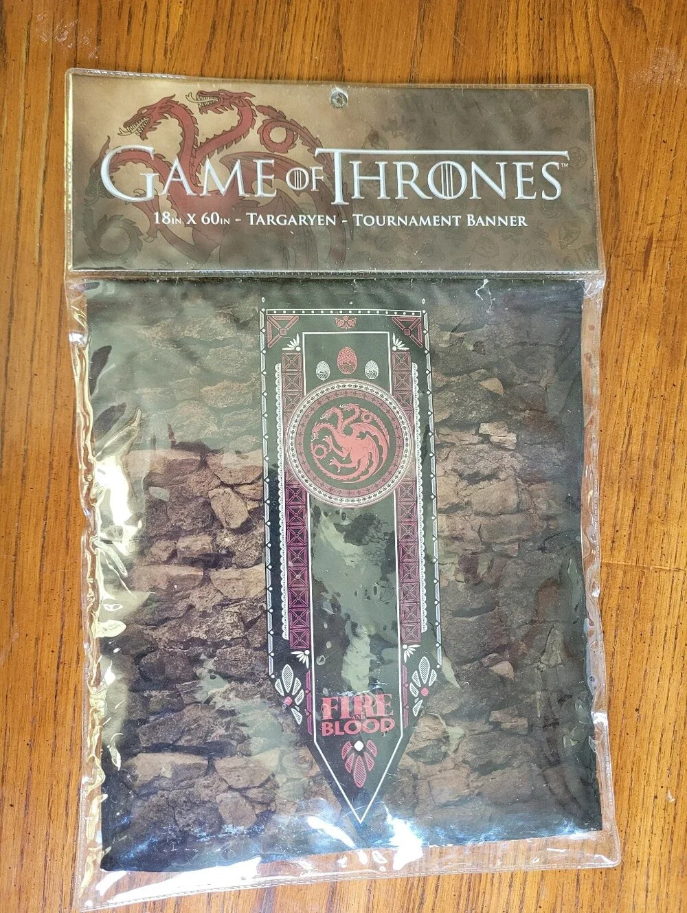 Game of Thrones Tournament Banner Set House Stark & House Targaryen NWT/sealed